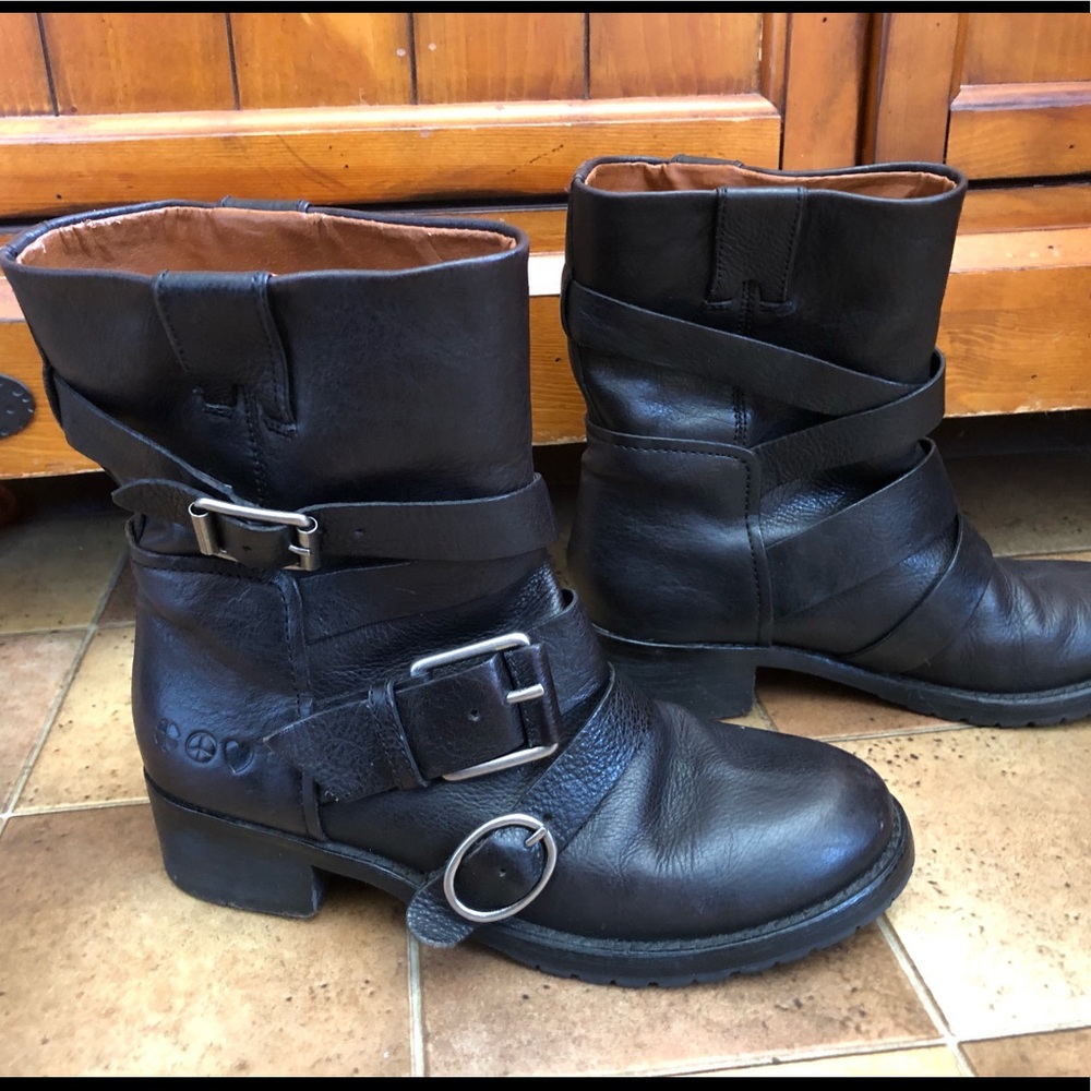 Lucky Brand tanker motorcycle boots